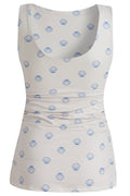 Alma Turn Top | Ivory Cobolt Shell