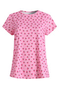 Alma U T-shirt | Rosa Vattenmelon