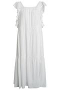 Soluppgångsklänning med smock | Off White