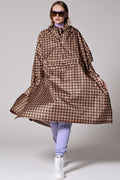 Damier Poncho | Brun