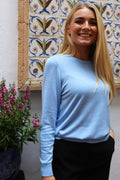Vivi Ls Pullover | Ljusblå