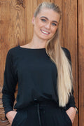 Alma Ls Topp (Fleece) | Svart