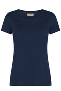 Arden Organic O-Ss T-shirt | Marinblå 