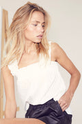 Selma Smocktopp Med Axelband 35184 | Vit