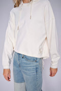 Salva Ls Hoodie Sweatshirt | Ecru