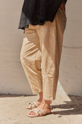 Beskurna Byxor Fy016 | Beige