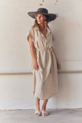 Catherine Enfärgad Klänning | Beige