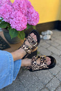Broadway-spännesandaler | Leopard