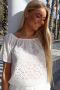 Rebekka Ss Blus | Vit