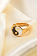 Yin Yang-ring | Svartvit