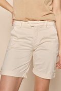 Jolanda Chino Shorts | Pärlemorfärgad Elfenben