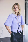 Coralie Ribbad Kofta Med Rosett 32170 | Lila