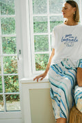 Laluna kjol | Brilliant White Aqua Splas