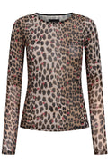 Mesh Ls T-shirt | Lux Leo Rött Hjärta