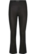 Sarah Läder Leggings | Svart