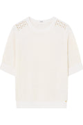 Shanne Stickad T-shirt 54408 | Off White