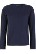 SRMarla O-Neck Knit Roll Edge | Total Eclipse | Tröja från Soft Rebels