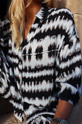 Tine Tie Dye-skjorta | Svart Blå Tie Dye