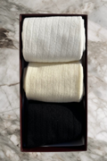 Billie Sock Box | Svart Vit Offwhite