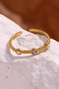 Kristallvriden ring | Guld
