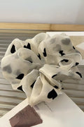 Hjärt-scrunchie | Offwhite