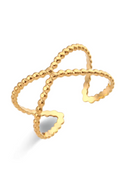 Bubbelring med korsning | Guld