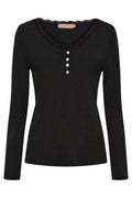 Calista Ls T-shirt | Svart