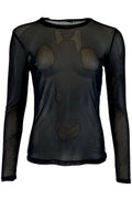 Annie Mesh Blus | Svart