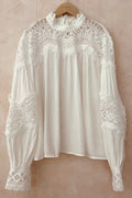 Broderad blus | Vit