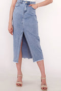 Dont Worry Denimkjol | Denimblå