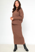 Umbra Stickat Set | Taupe