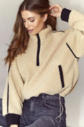 Madin Fleece Anorak 30341 | Sand